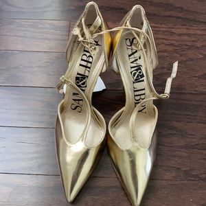 Gold Sam and Libby shoes